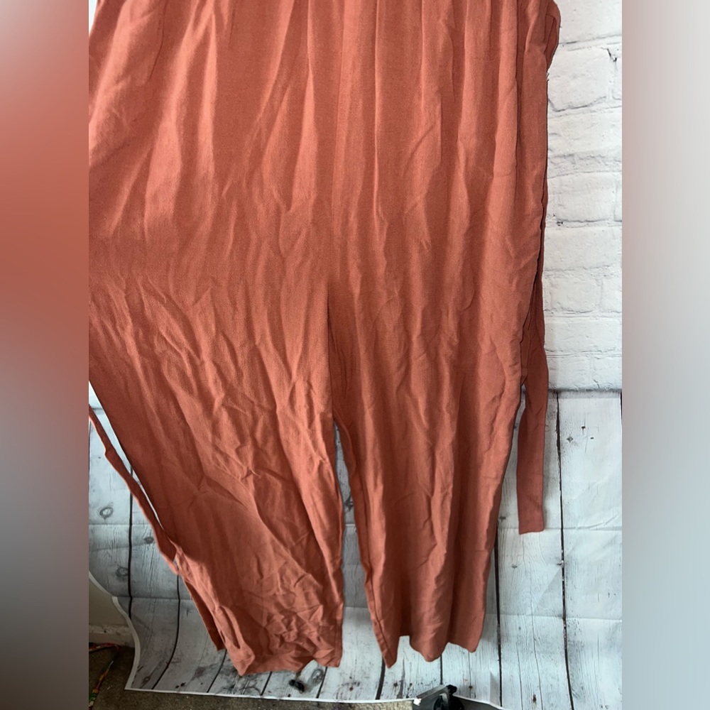 BRAND NWT Apt. 9 Dark Orange Long Romper size S - Picture 7 of 16